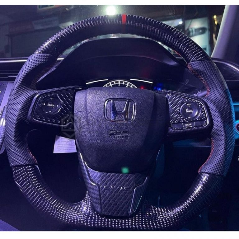 Honda Civic Carbon Fiber Steering Wheel 20162019 Autostore.pk