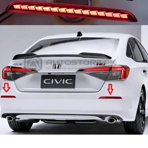 Honda Civic Rear Bumper Reflector Red V Autostore Pk